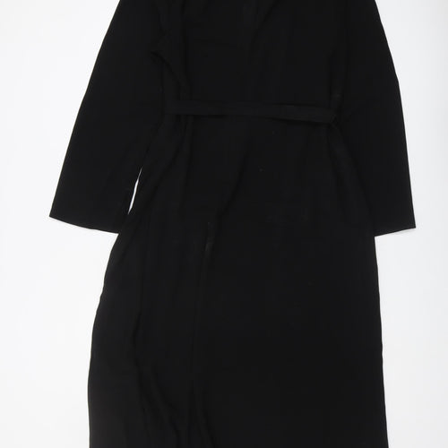 H&M Women's Black High Neck Belted Dress XL
