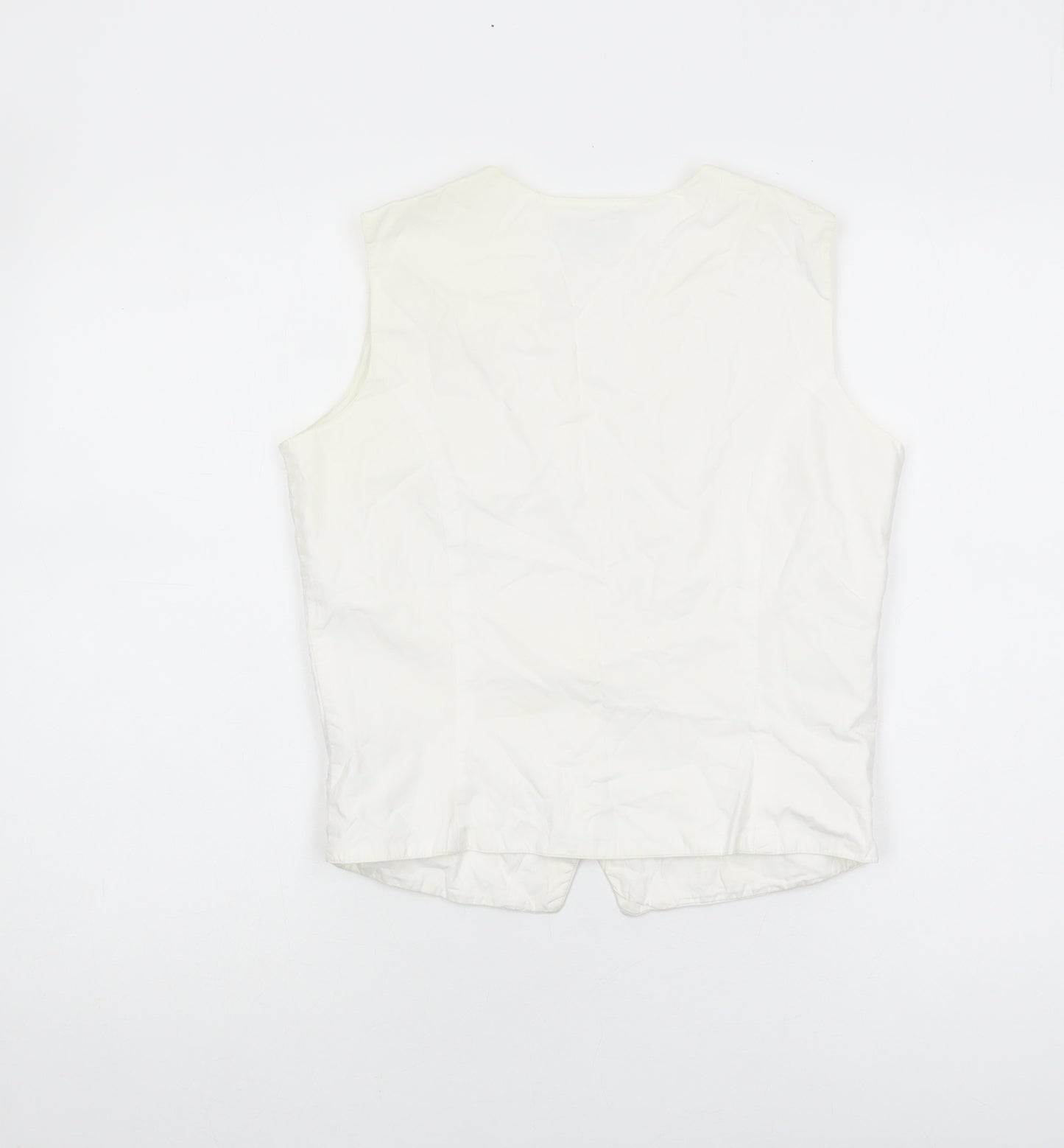 Monsoon Women's White Embroidered Cotton Blouse Size 10