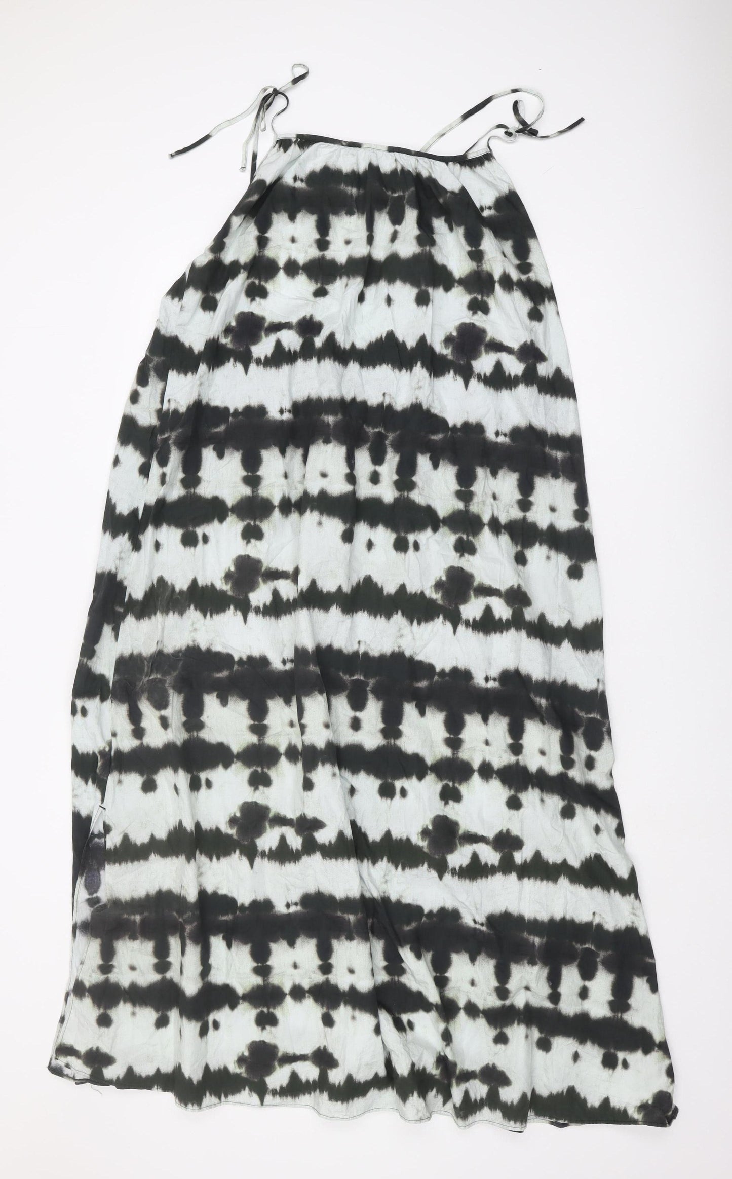 Monki Women's Black & White Tie Dye Strappy Dress M