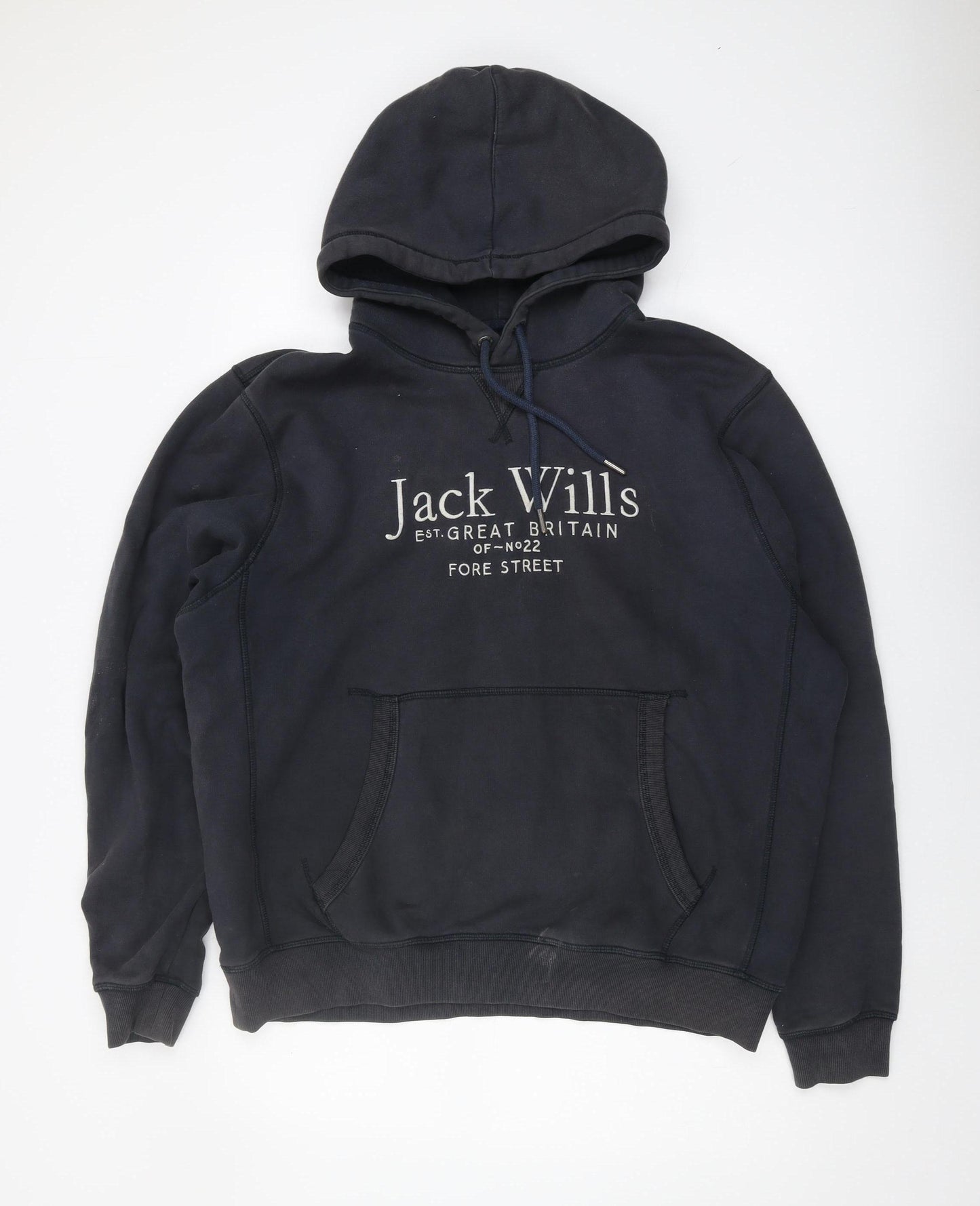 Jack Wills Men's Black 2XL Hoodie with Logo