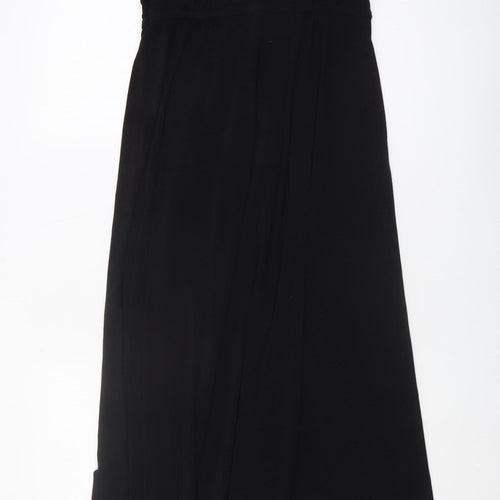 Next Black Maxi Dress - Size 14, V-Neck, Formal Women