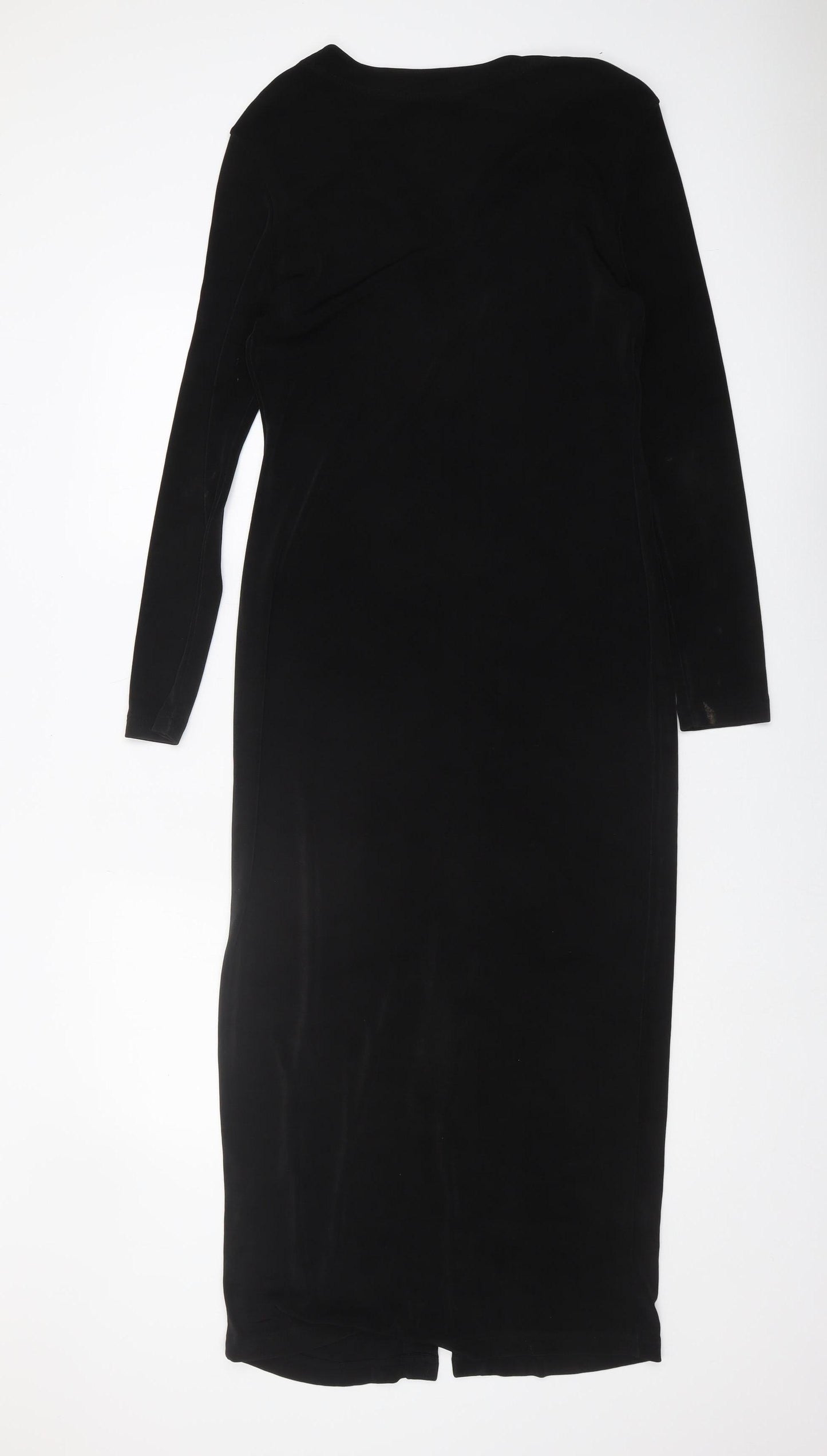 Marks & Spencer Black Long Dress Women Size 12 Elegant