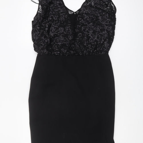 Shubette Women's Black Sequin Cocktail Dress Size 12