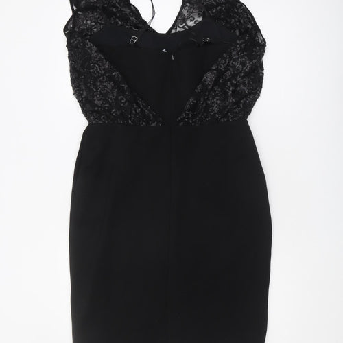 Shubette Women's Black Sequin Cocktail Dress Size 12