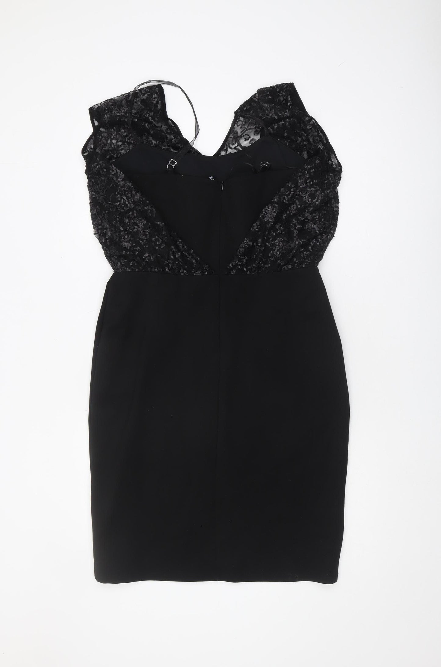 Shubette Women's Black Sequin Cocktail Dress Size 12