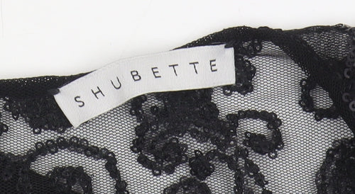 Shubette Women's Black Sequin Cocktail Dress Size 12