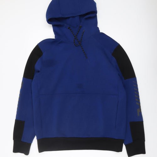 American Eagle Men's Blue Pullover Hoodie, Size M