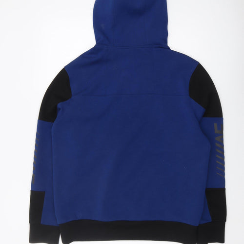 American Eagle Men's Blue Pullover Hoodie, Size M