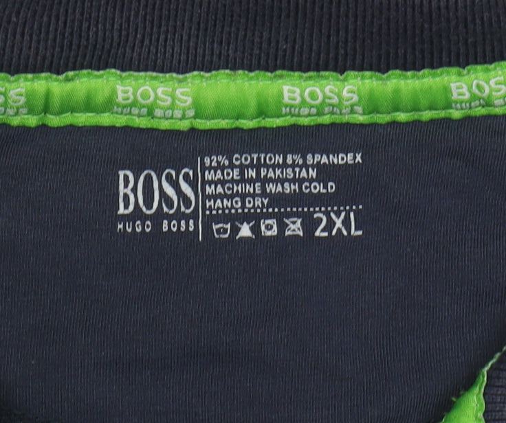 Hugo Boss Men's Blue 2XL Polo Shirt