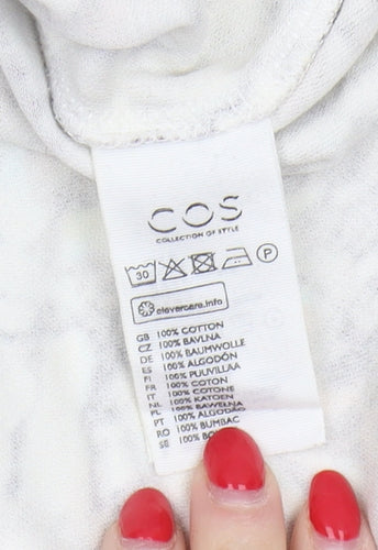COS Women's Multicoloured Cotton Shift Dress, Size 12