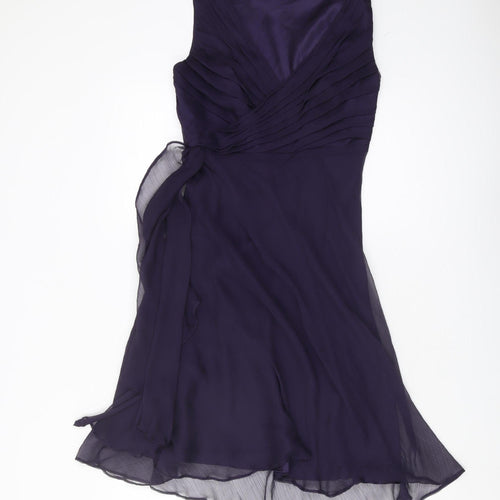 Definitions Women's Purple Wrap Dress Size 10