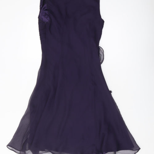 Definitions Women's Purple Wrap Dress Size 10