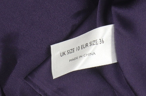 Definitions Women's Purple Wrap Dress Size 10