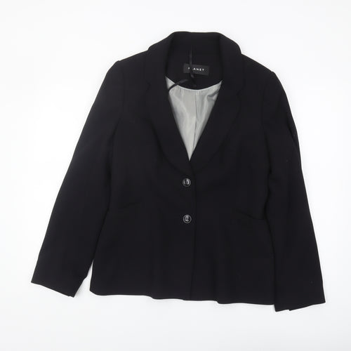 Planet Women's Black Blazer Jacket Size 12 Notch Lapel