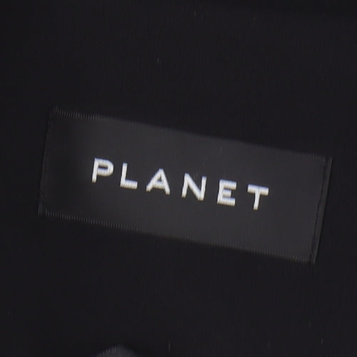 Planet Women's Black Blazer Jacket Size 12 Notch Lapel