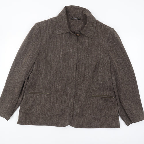 BHS Women's Regular Brown Suit Jacket Size 20