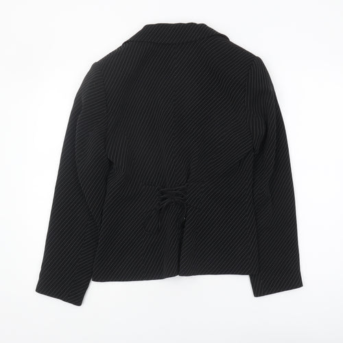 Apriori Women's Black Pinstripe Blazer Size 10