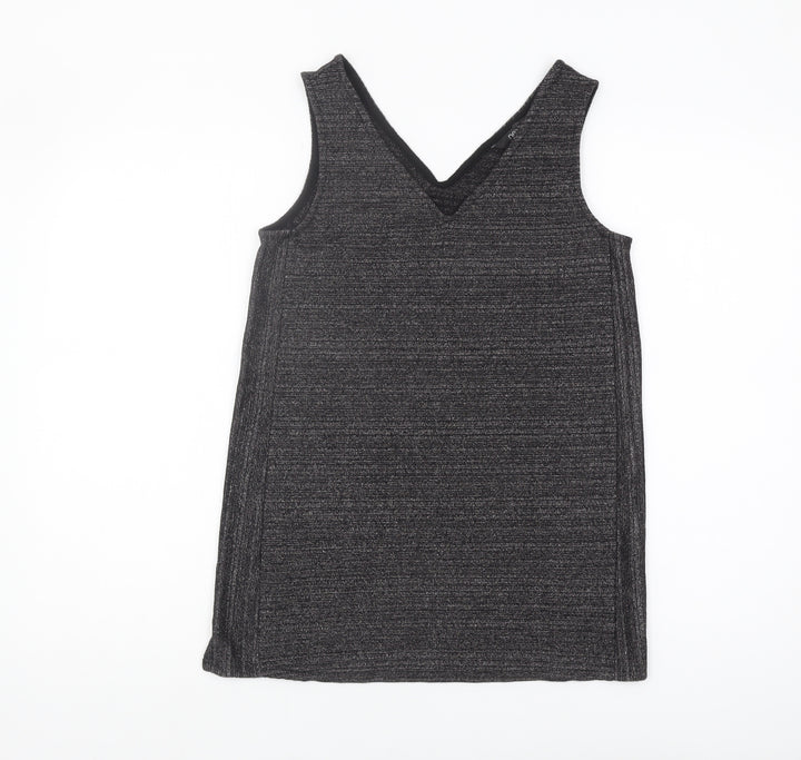 Next Women's Black Tank, Size 8, V-Neck Knit Top