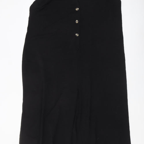 New Look Women's Black Jumpsuit Size 18, Sleeveless Wide-Leg