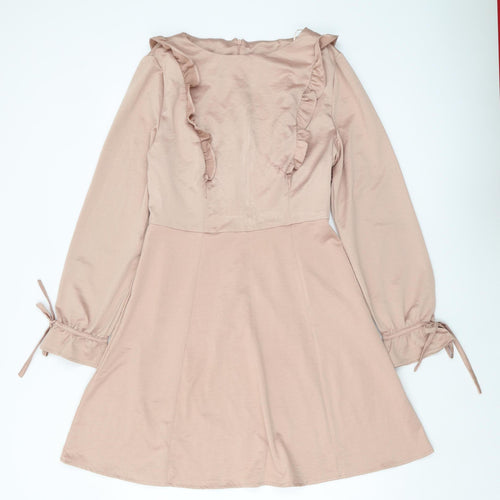 New Look Women's Beige A-Line Dress Size 10