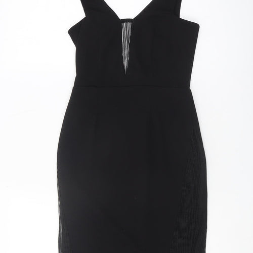 ASOS Women's Black Bodycon Dress UK Size 8