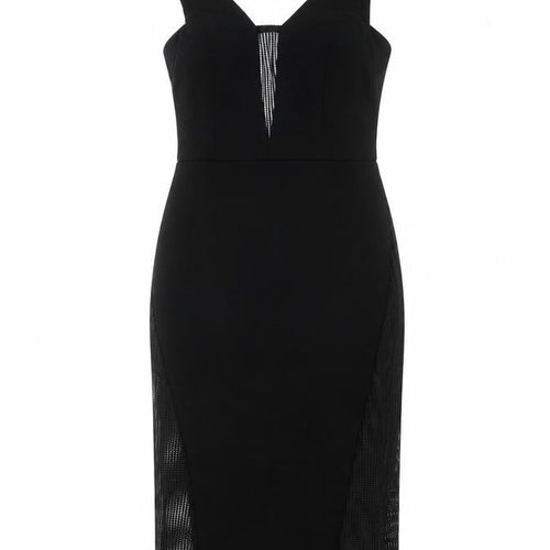 ASOS Women's Black Bodycon Dress UK Size 8