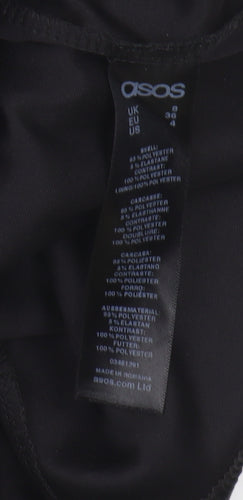 ASOS Women's Black Bodycon Dress UK Size 8