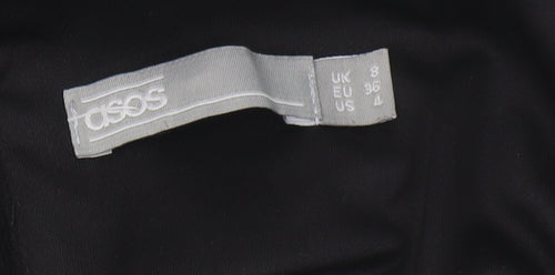 ASOS Women's Black Bodycon Dress UK Size 8