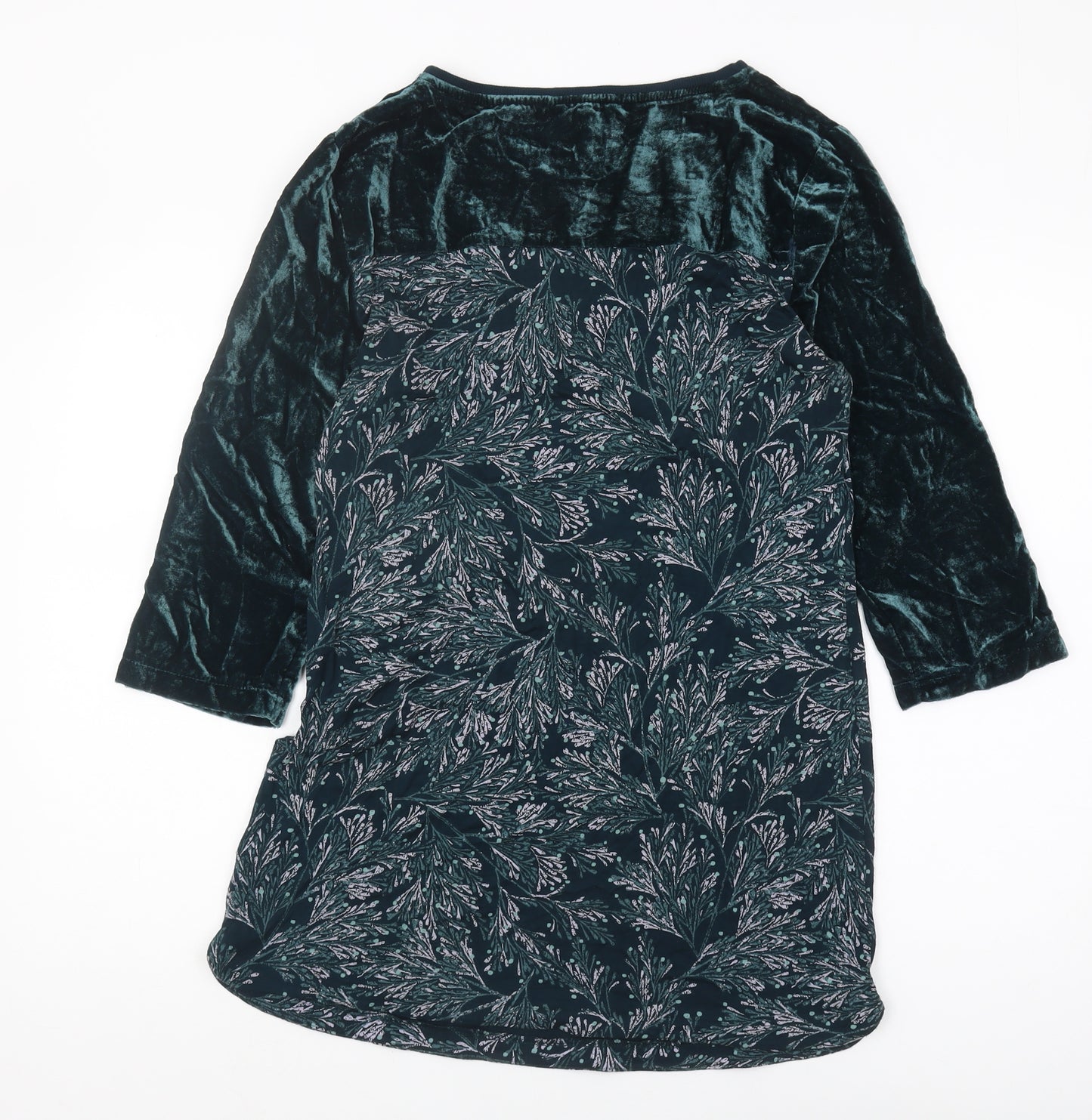 White Stuff Women’s Blue Tunic with Floral Pattern