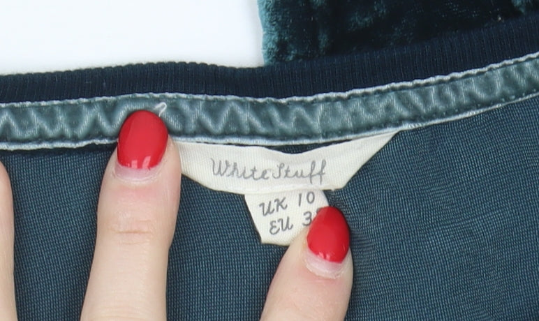 White Stuff Women’s Blue Tunic with Floral Pattern