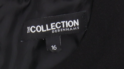 Debenhams Women's Black Size 16 Colourblock Shift Dress