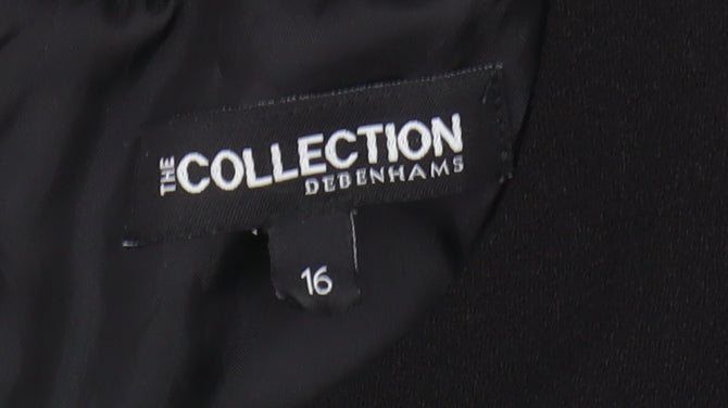 Debenhams Women's Black Size 16 Colourblock Shift Dress