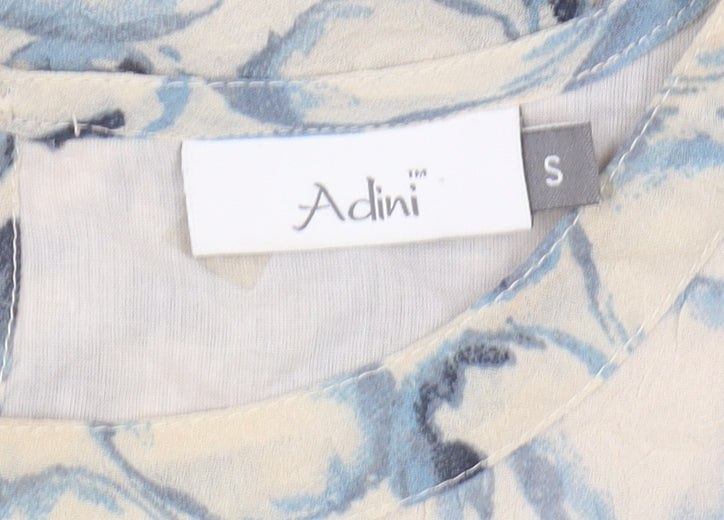 Adini Women's Multicoloured Blouse, Size S, 3/4 Sleeve