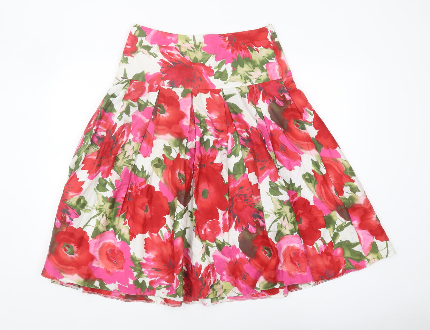 Laura Ashley Women's Floral Pleated Skirt Size 12