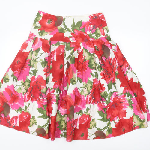 Laura Ashley Women's Floral Pleated Skirt Size 12