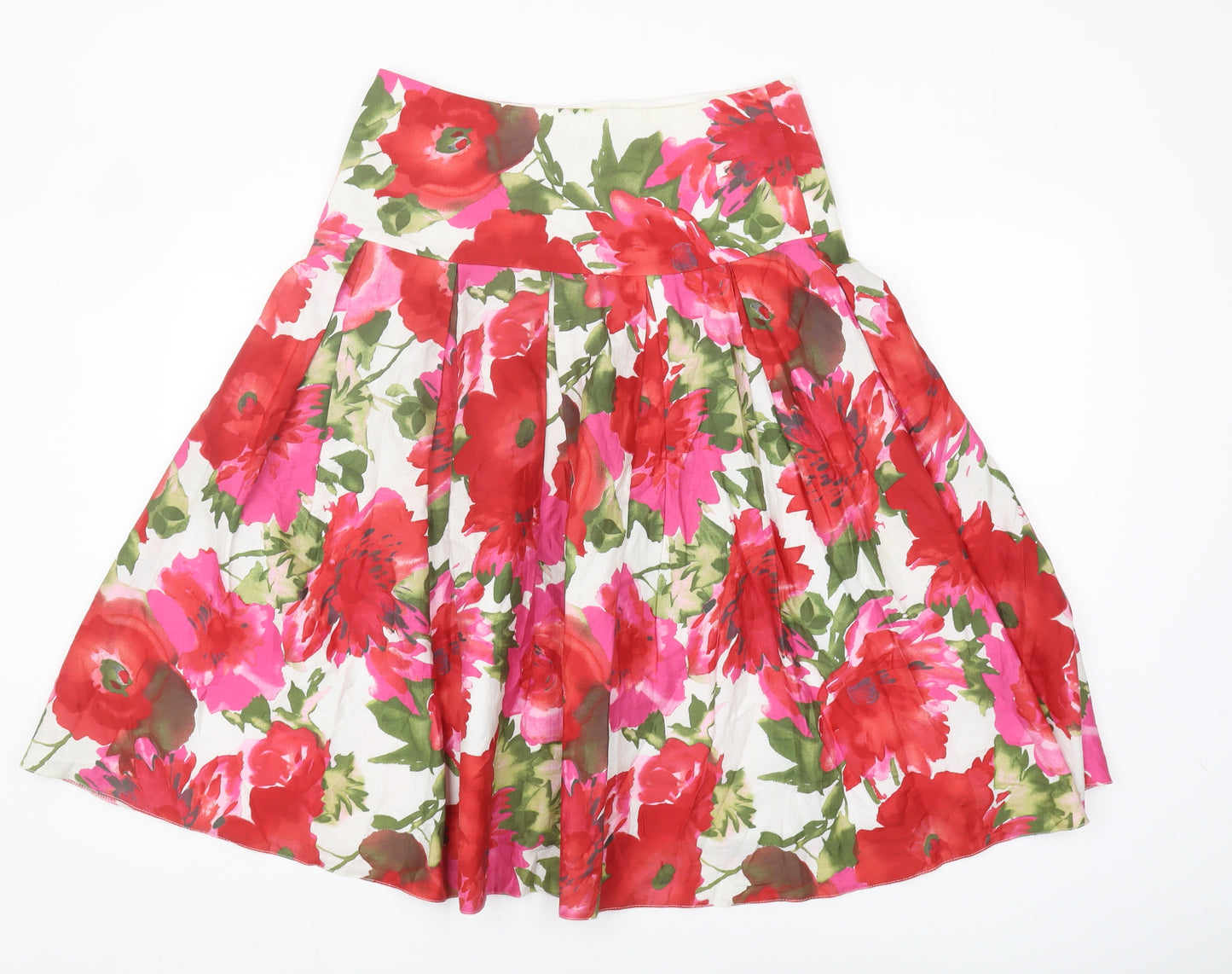 Laura Ashley Women's Floral Pleated Skirt Size 12