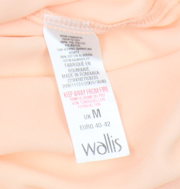 Wallis Beige 3/4 Sleeve Blouse, Size M, Women's Casual