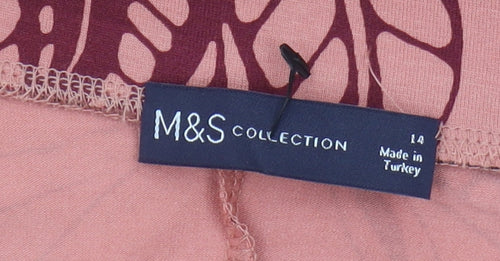 Marks and Spencer Women's A-Line Floral Skirt, Size 14