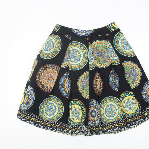 Red Herring Women's Multicoloured Pleated Skirt, Size 10