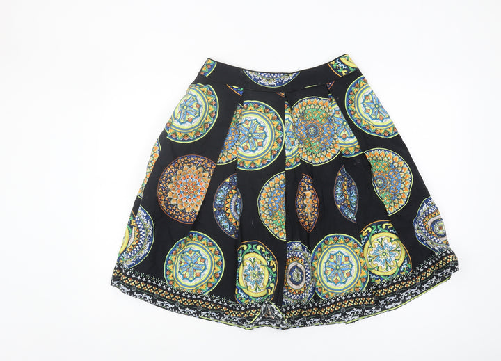 Red Herring Women's Multicoloured Pleated Skirt, Size 10