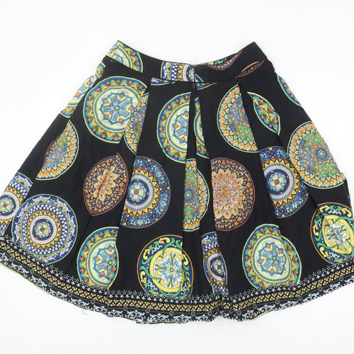 Red Herring Women's Multicoloured Pleated Skirt, Size 10