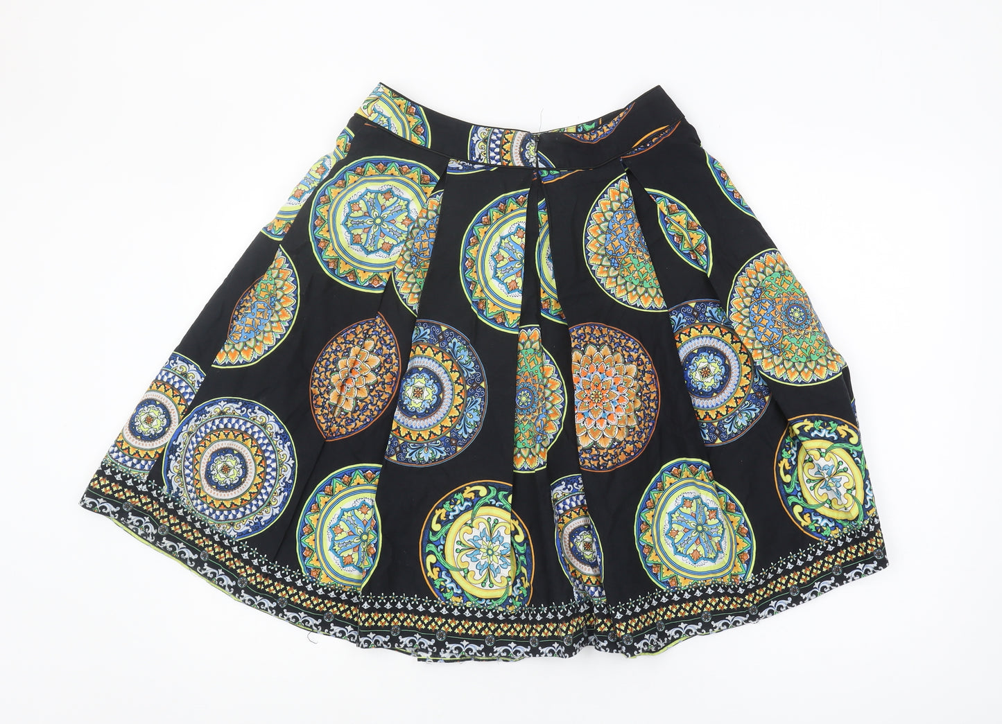 Red Herring Women's Multicoloured Pleated Skirt, Size 10