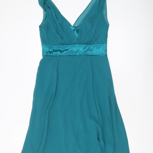 Debenhams Women's Green A-Line Dress Size 14