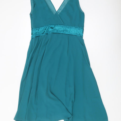 Debenhams Women's Green A-Line Dress Size 14