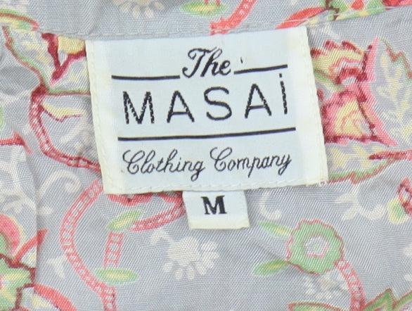The Masai Floral V-Neck Women's Dress M Multicoloured