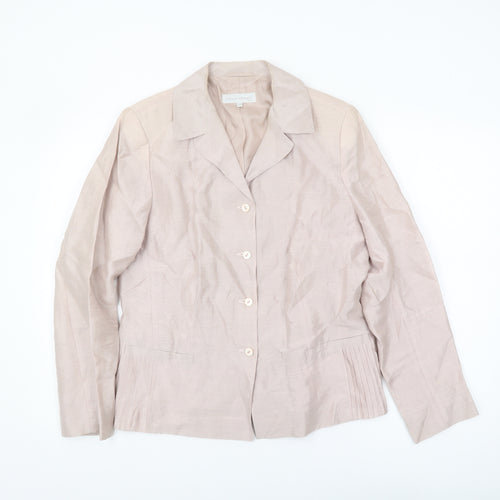 Evelin Brandt Beige Women's Blazer Size 12