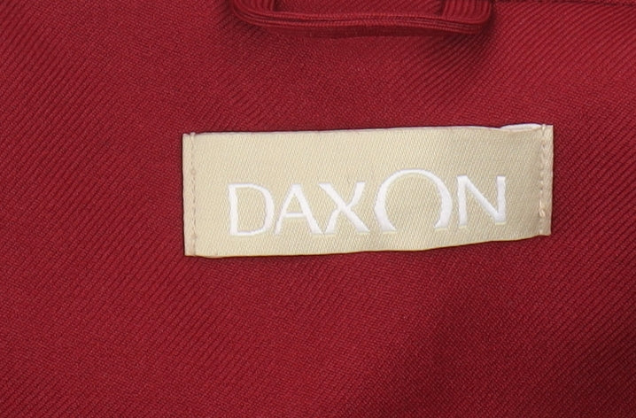 Daxon Women's Red Blazer 20 Short Sleeve
