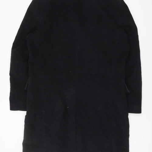 Abrams Men's Black Long Cotton Coat Size 50