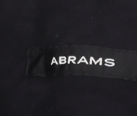 Abrams Men's Black Long Cotton Coat Size 50