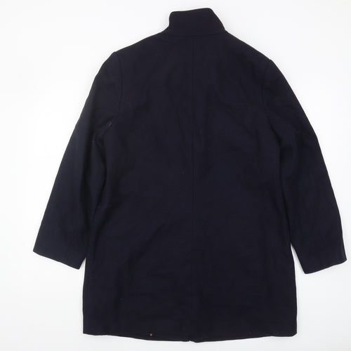 Eastex Women's Blue Mid-Length Wool Blend Coat